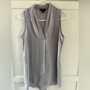 NY Collection Women's Gray Sleeveless Top S